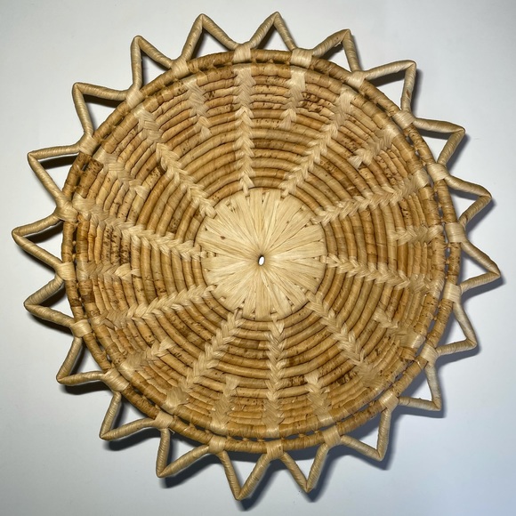 Wicker Other - Boho Wicker Basket Table Tray Decor